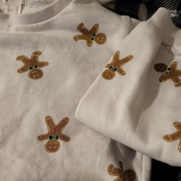 Girl's Forever 21 gingerbread white sweater Size 7/8 - Picture 3 of 3
